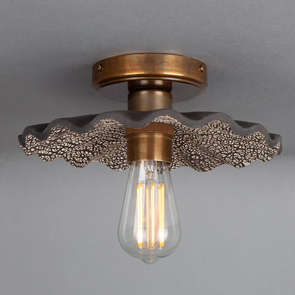 Kapok Ceiling Light - Black Clay