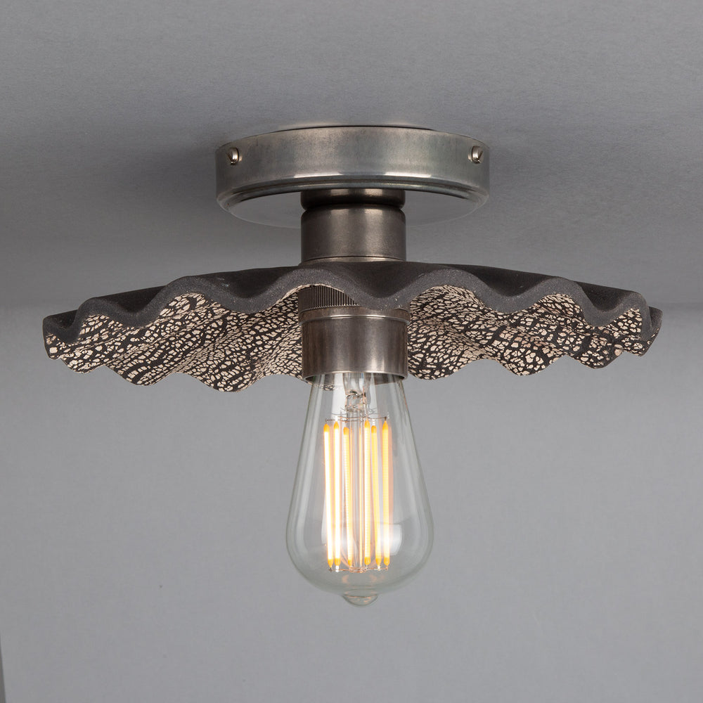 Kapok Ceiling Light - Black Clay