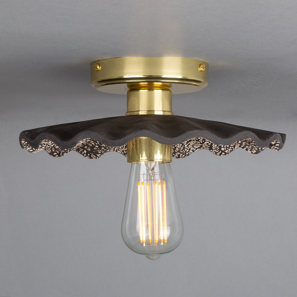 Kapok Ceiling Light - Black Clay