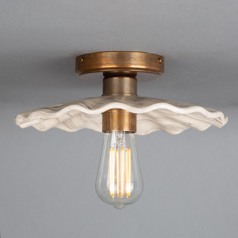 Kapok Ceiling Light - Marbled