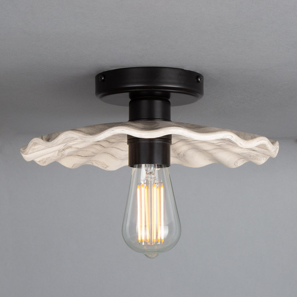 Kapok Ceiling Light - Marbled