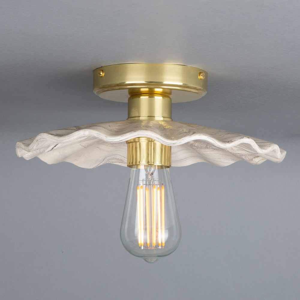 Kapok Ceiling Light - Marbled