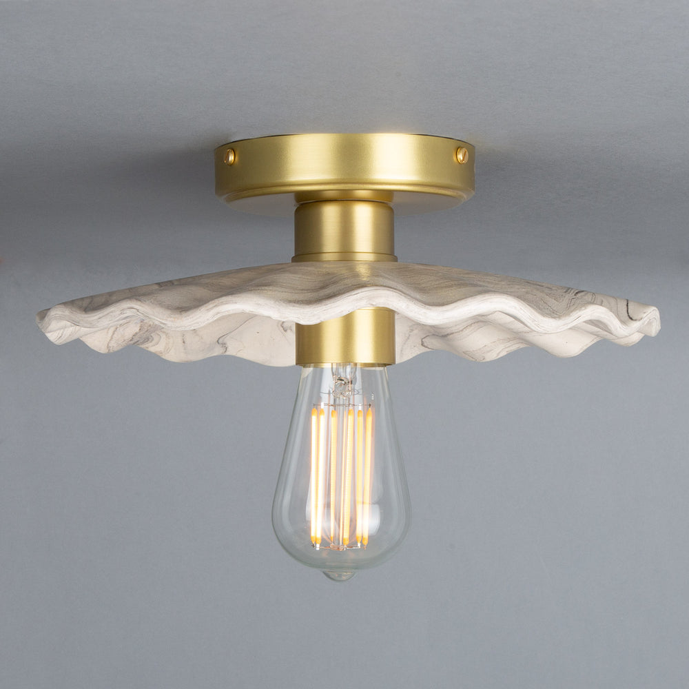 Kapok Ceiling Light - Marbled