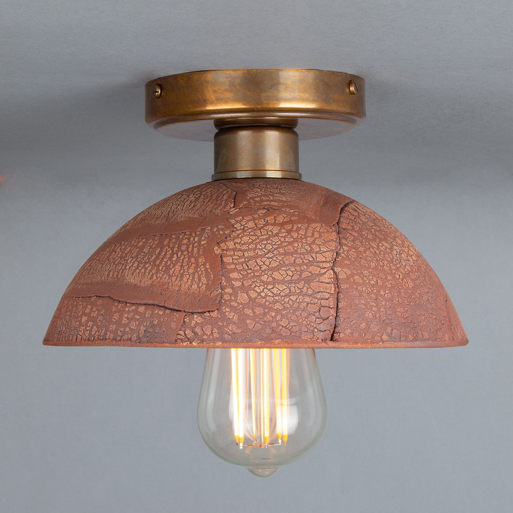 Kauri Ceiling Light - Red Iron