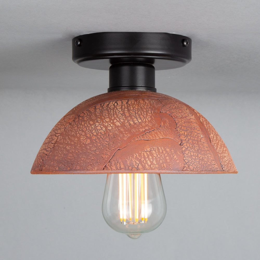 Kauri Ceiling Light - Red Iron