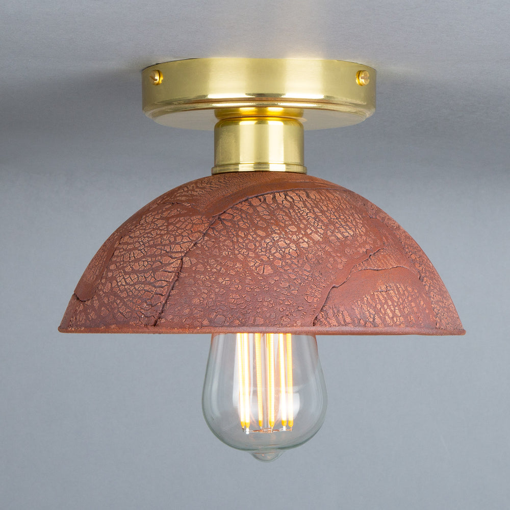 Kauri Ceiling Light - Red Iron
