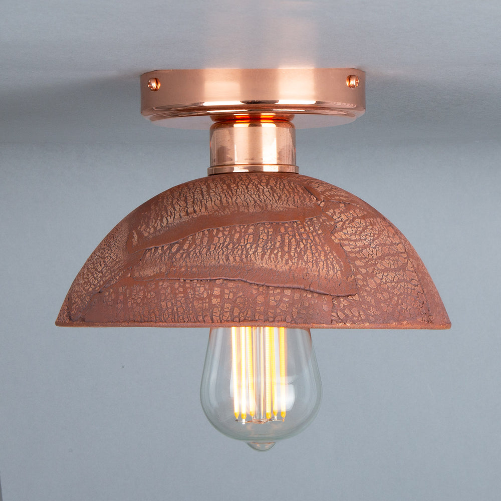 Kauri Ceiling Light - Red Iron