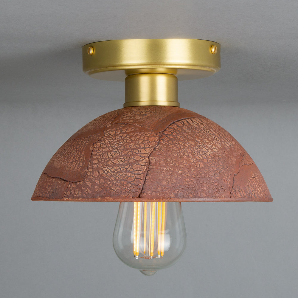 Kauri Ceiling Light - Red Iron