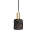 Osier Pendant- Black Clay