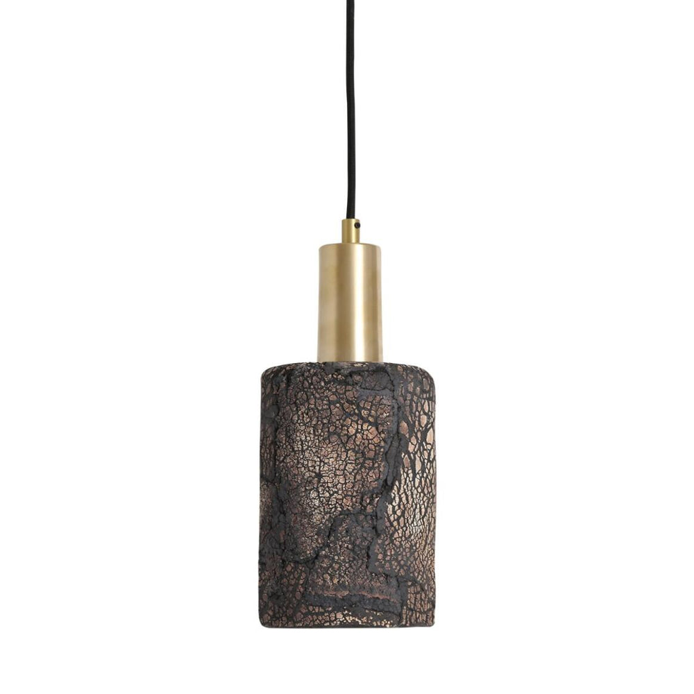 Senna Pendant - Black Clay