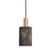 Senna Pendant - Black Clay
