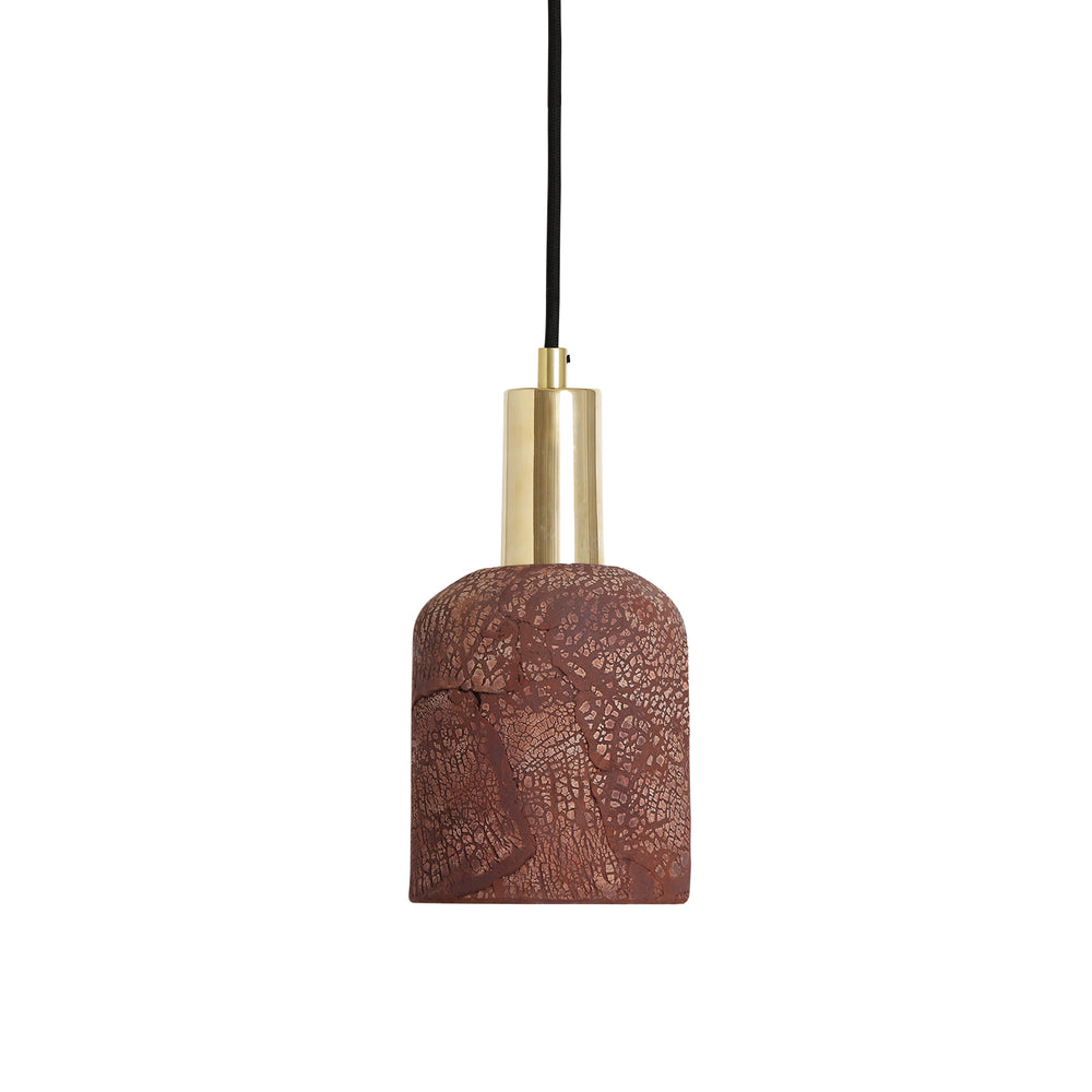Pendant osier - fonte rouge