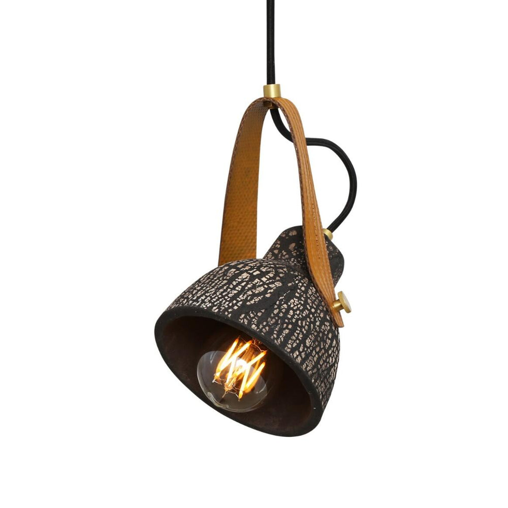 Pera Pendant - Black Clay