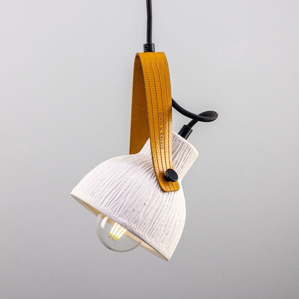 Pendant Pera - Matte blanc rayé