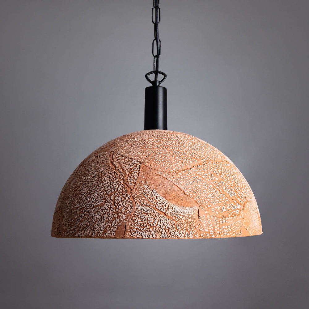 Pendentif kauri 37 cm - fonte rouge