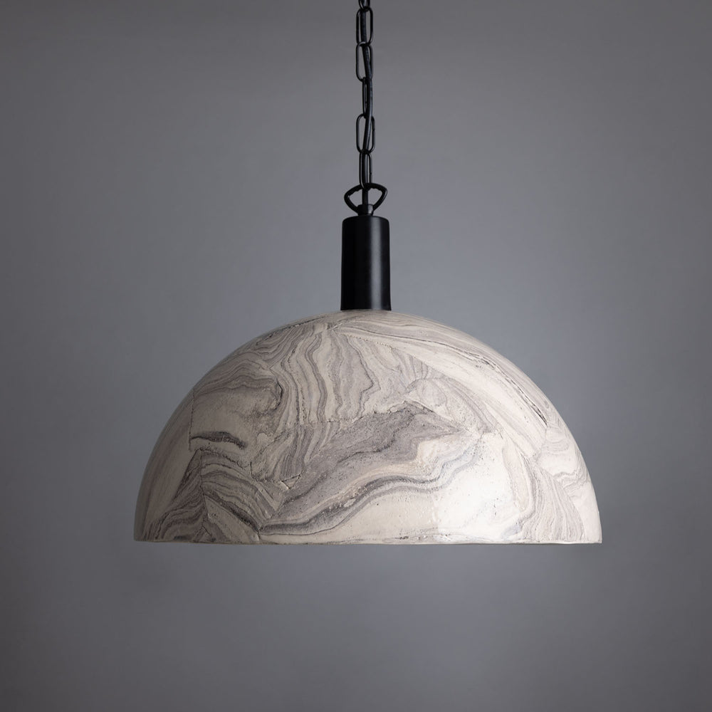 Pendentif kauri 37 cm - marbré