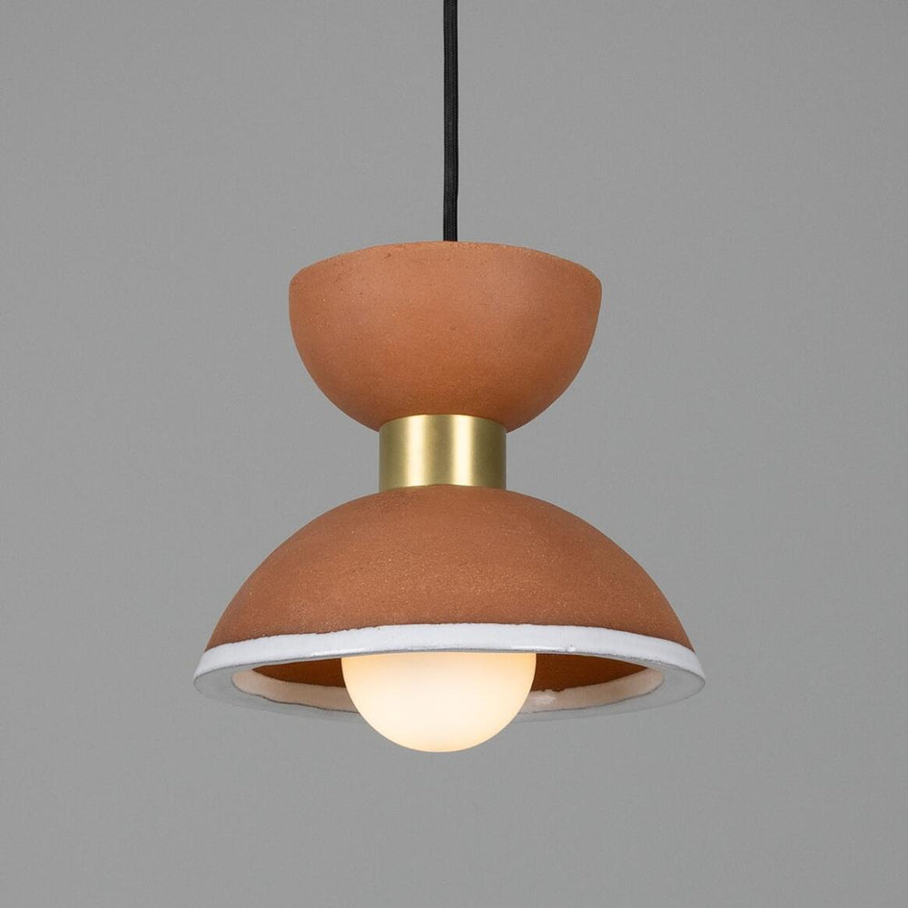Nakaii Pendant Terracotta&White