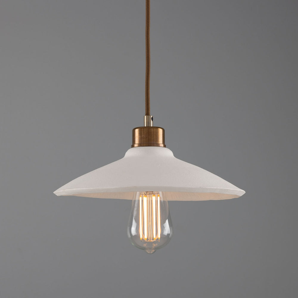 Pyrus Pendant - Matte White Striped