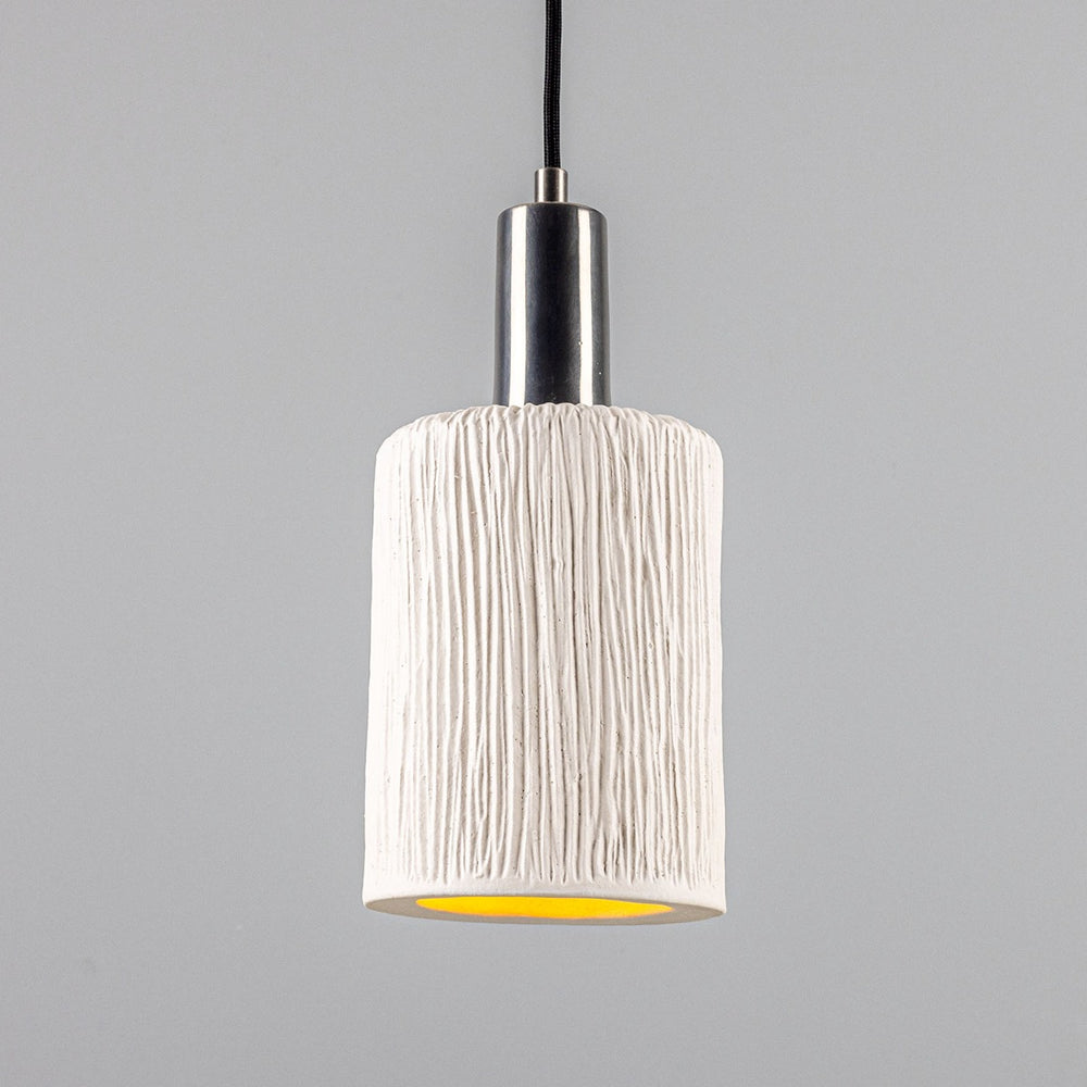 Senna Pendant - Matte White Striped