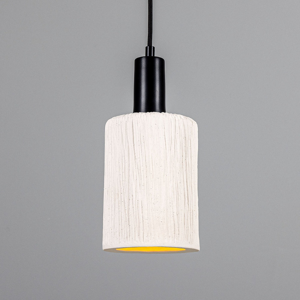 Senna Pendant - Matte White Striped