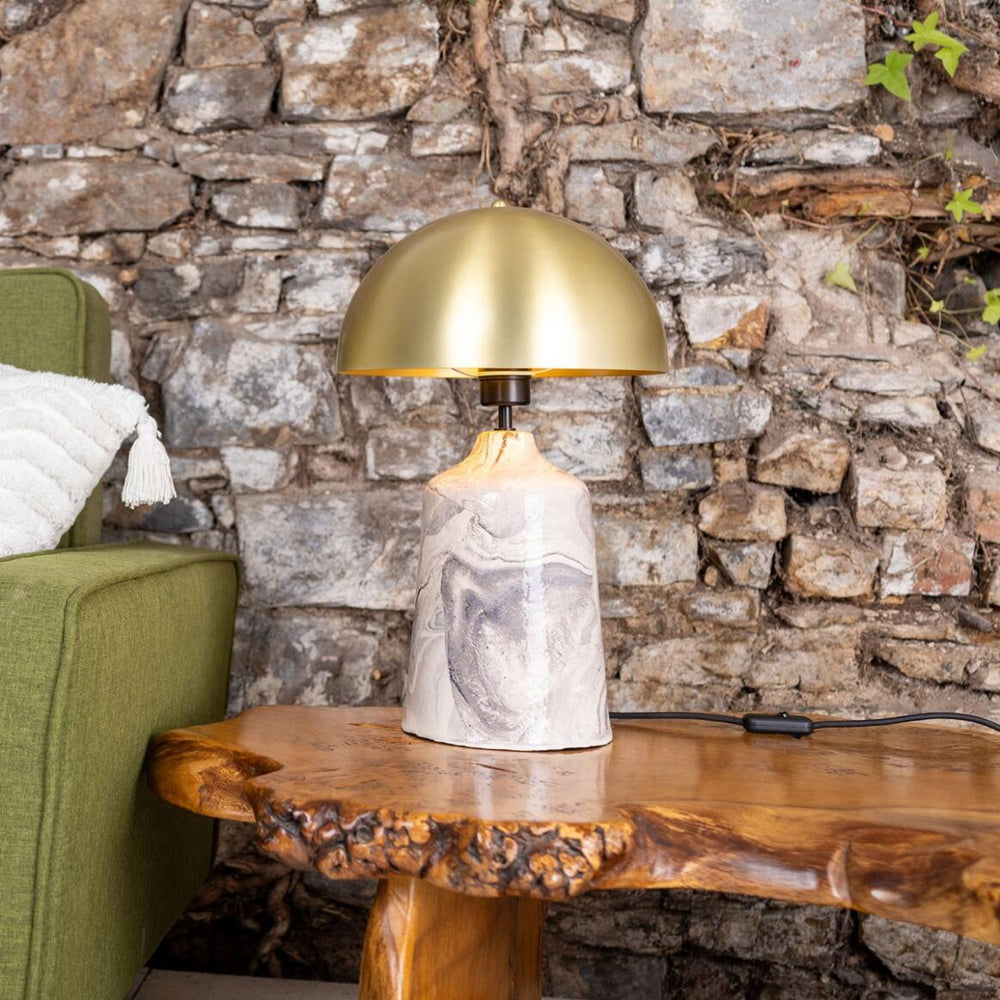 Cassia Table Lamp - Marbled