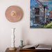 Bog Oak Wall Light - Red Iron