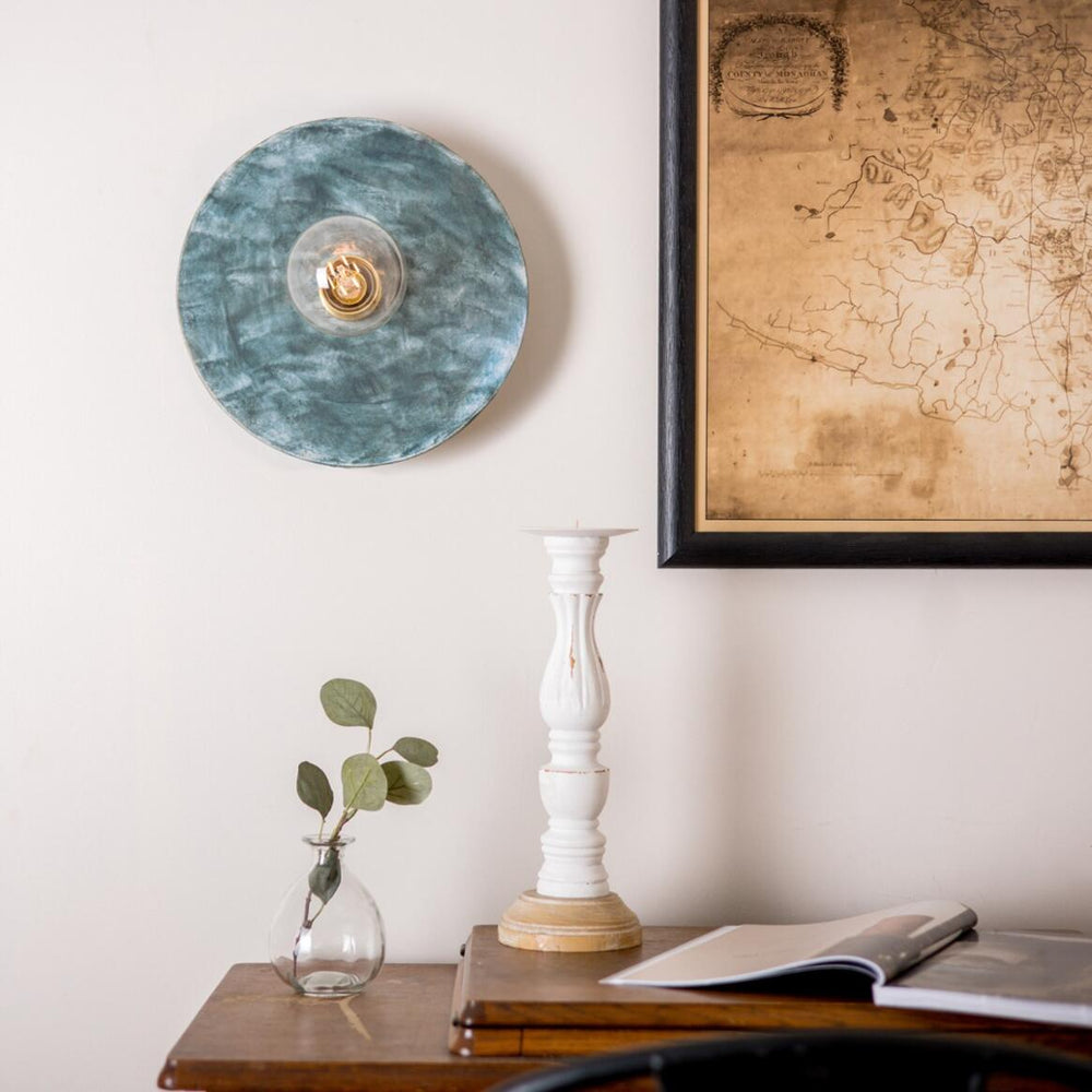 Bog Oak Wall Light- Blue Earth