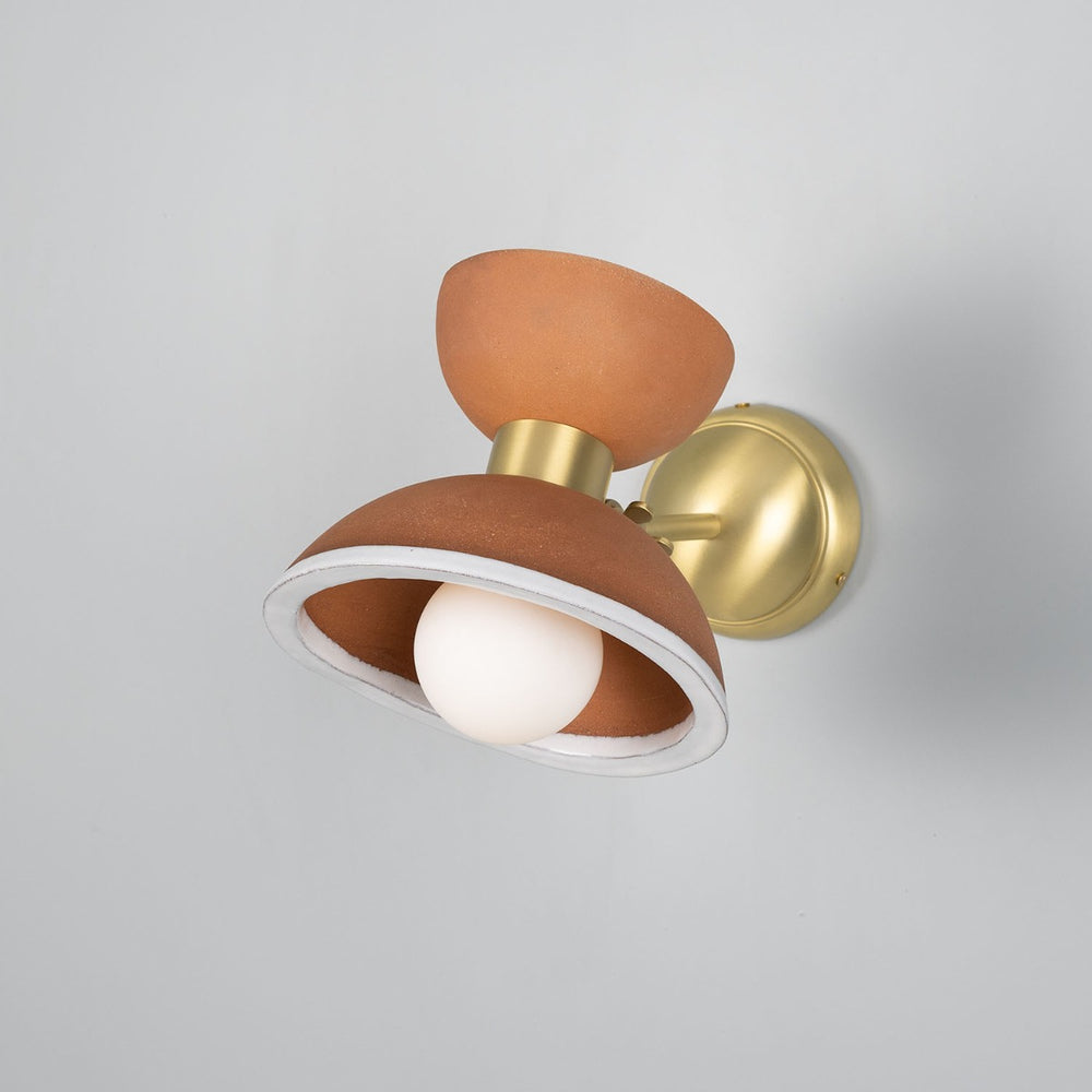 Nakaii Wall Light Terracotta & White