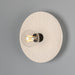 Bog Oak Wall Light - Matte White Striped