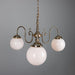 Eldron 3 Arm Chandelier Polished Brass (GL044E)