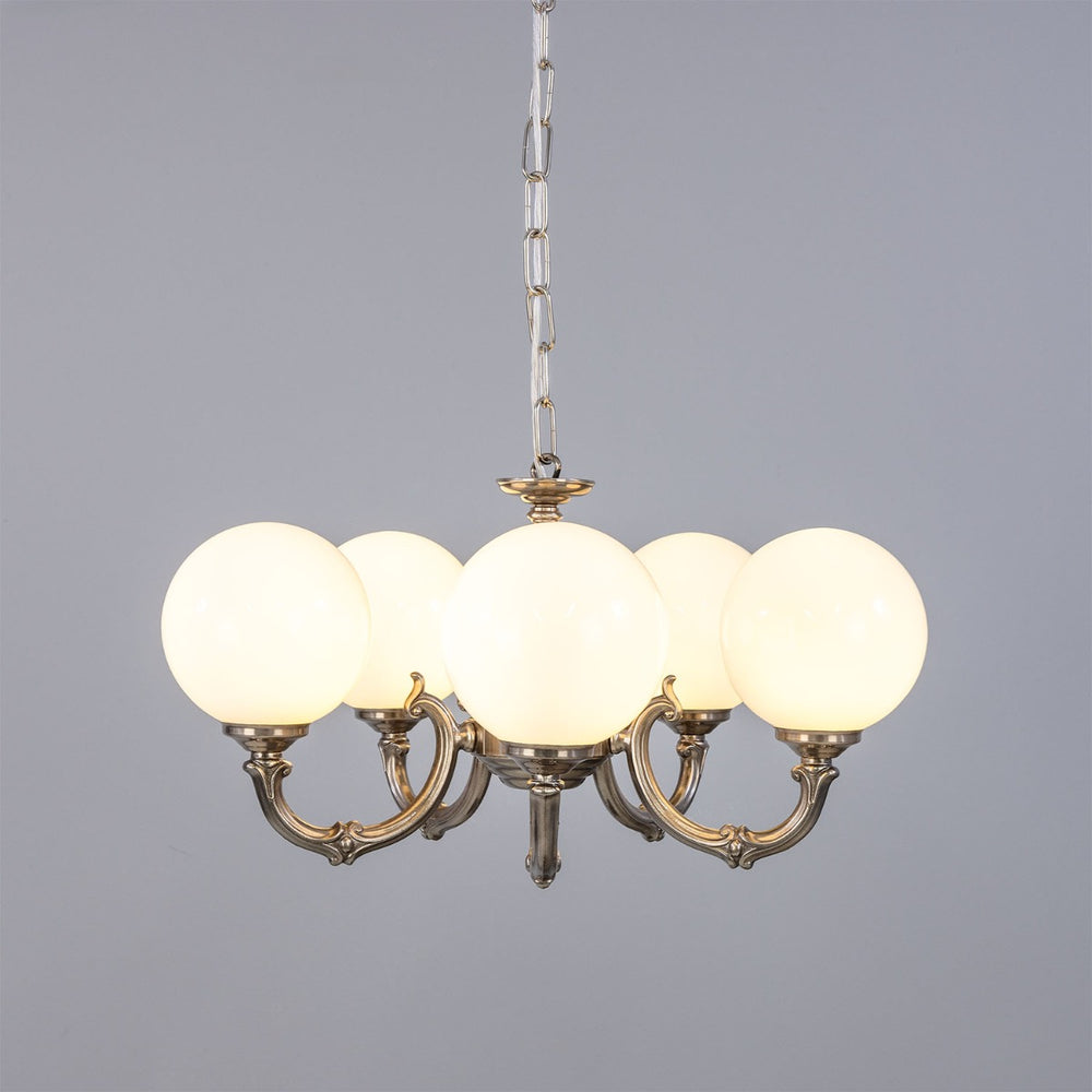 Ben 5 ARM Chandelier Antique Silver (GL044F)
