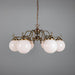 Kilturk 6 Arm Chandelier Satin Brass (GL044E)