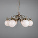 Kilturk 6 Arm Chandelier Antique Brass (GL044E)
