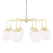 Rome Single Tier 8 Arm Chandelier