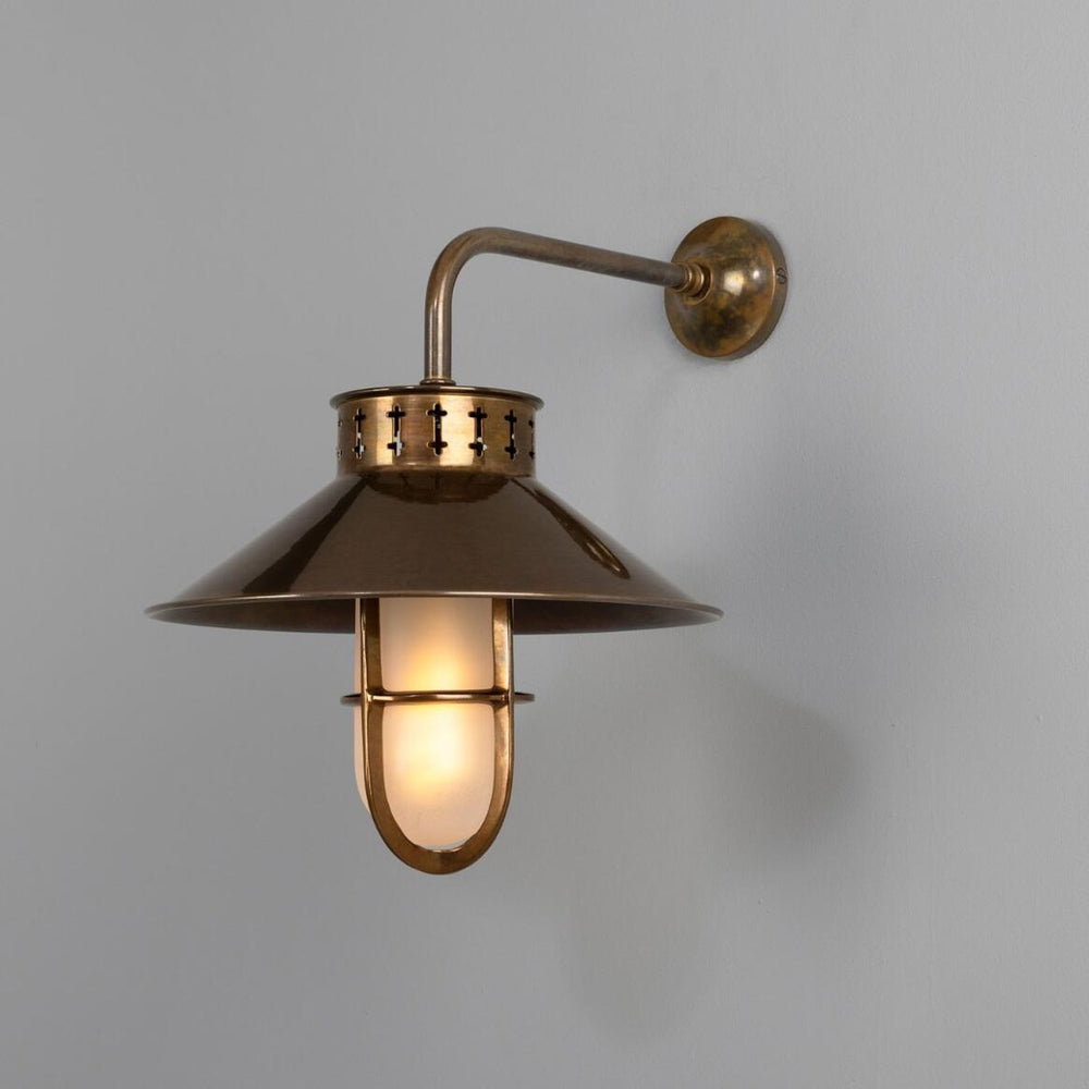 Boyd C Single Arm Wall Light Polished Brass