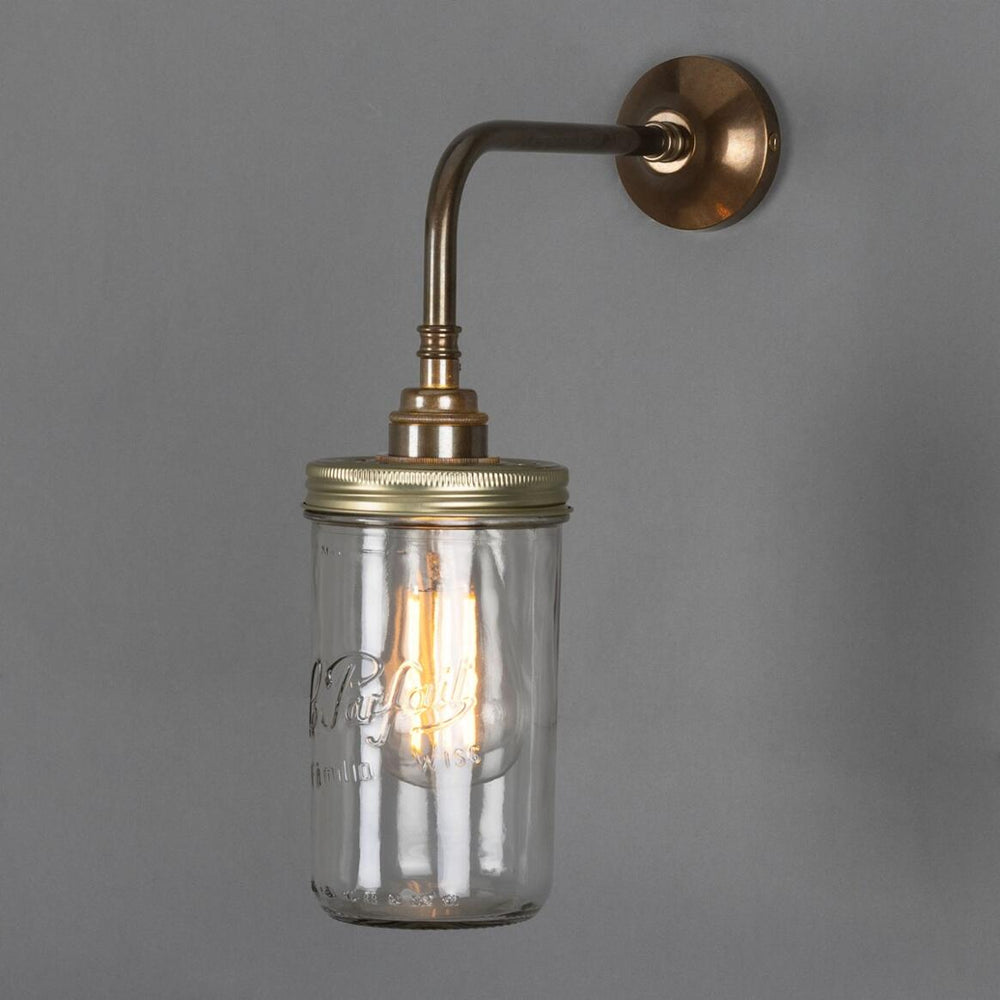 Jam Jar Wall Light