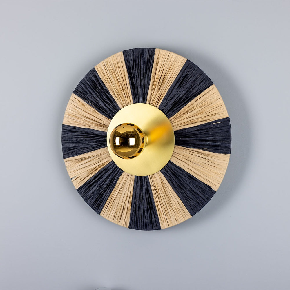 Vernon Raffia Wall Light