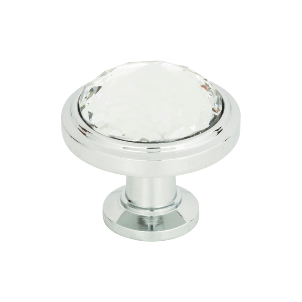 Bouton de porte rond en cristal Legacy