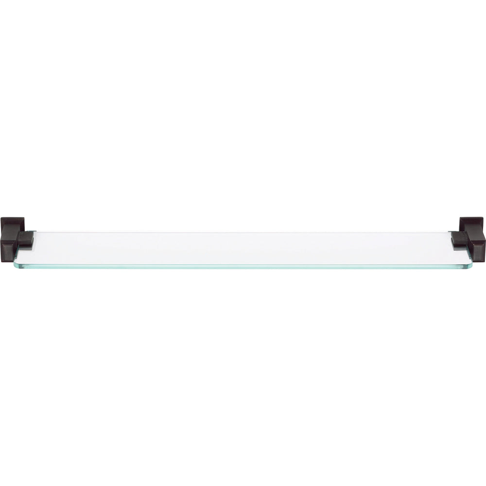 Sutton Place Bath Glass Shelf 24 Inches Venetian Bronze