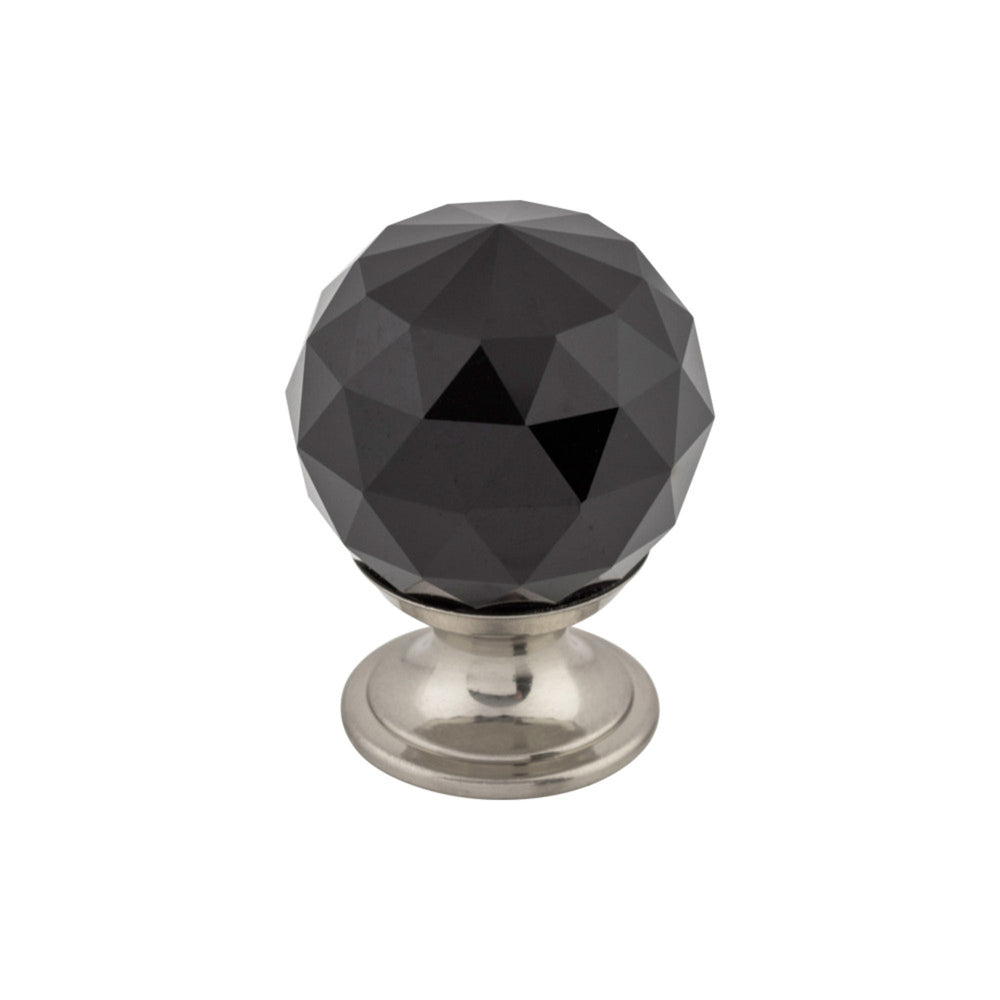Black Crystal Round Knob