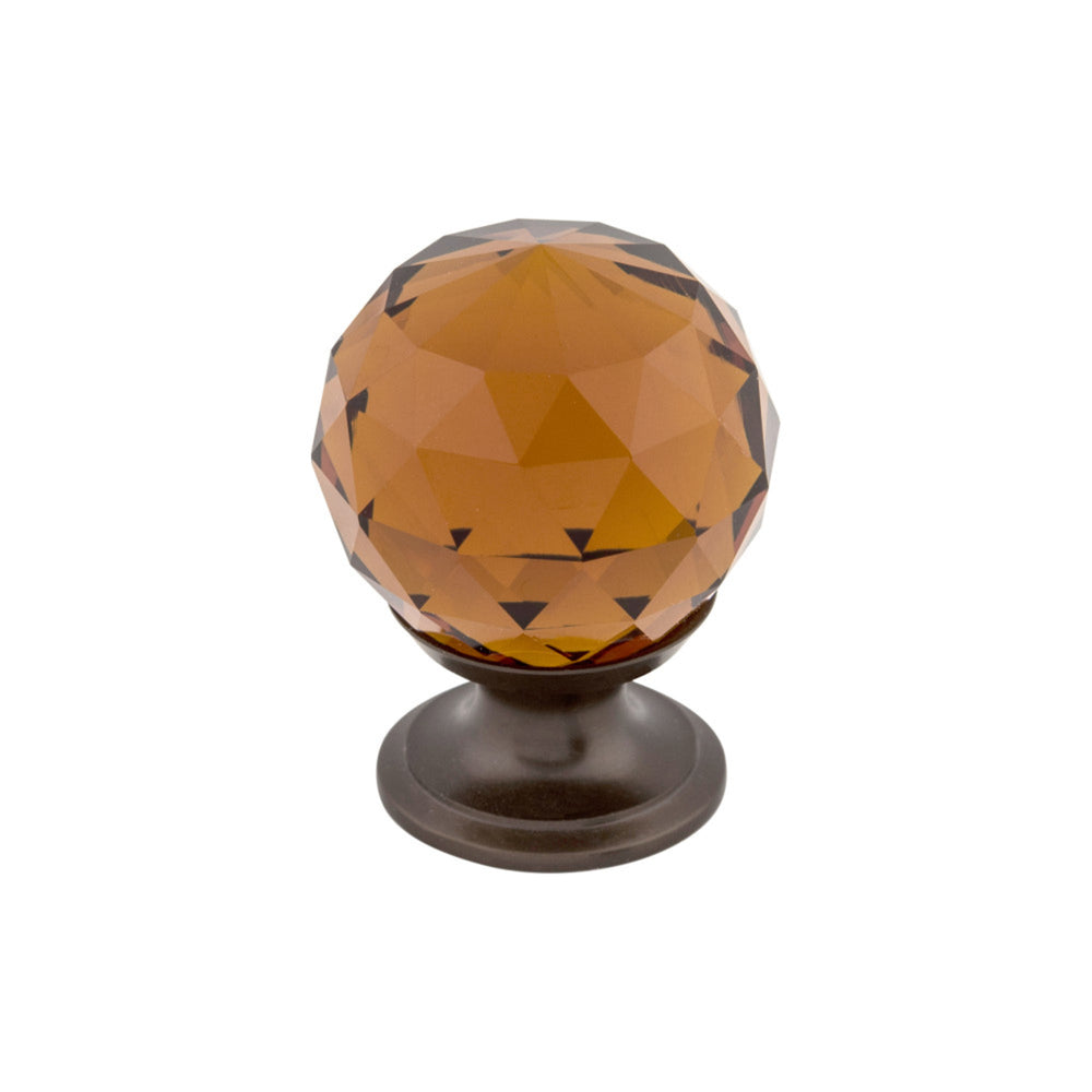 Wine Crystal Round Knob