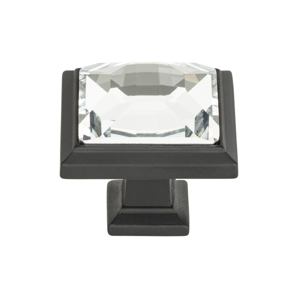 Bouton de porte carré Legacy Crystal