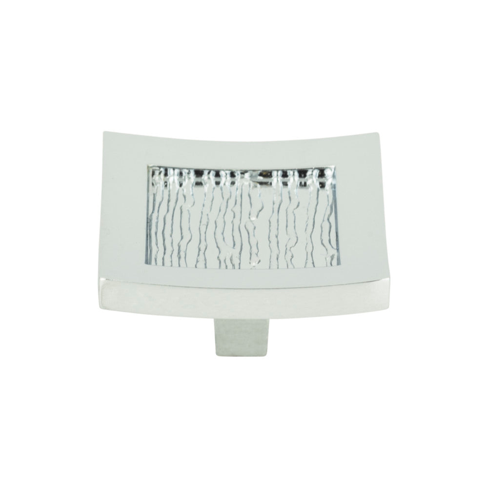 Bouton de forme carrée de style rustique