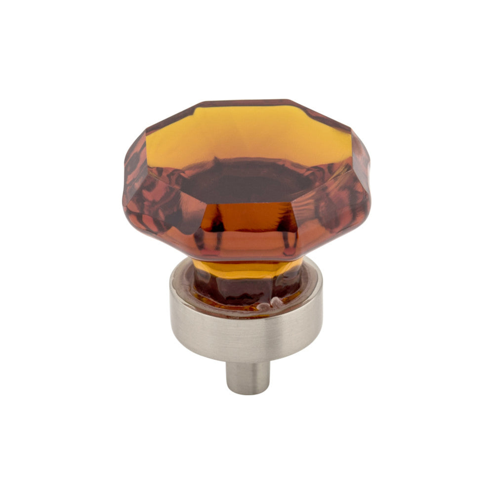 Wine Octagon Crystal Round Knob