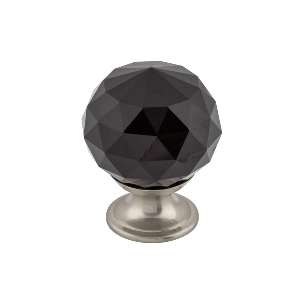 Black Crystal Round Knob