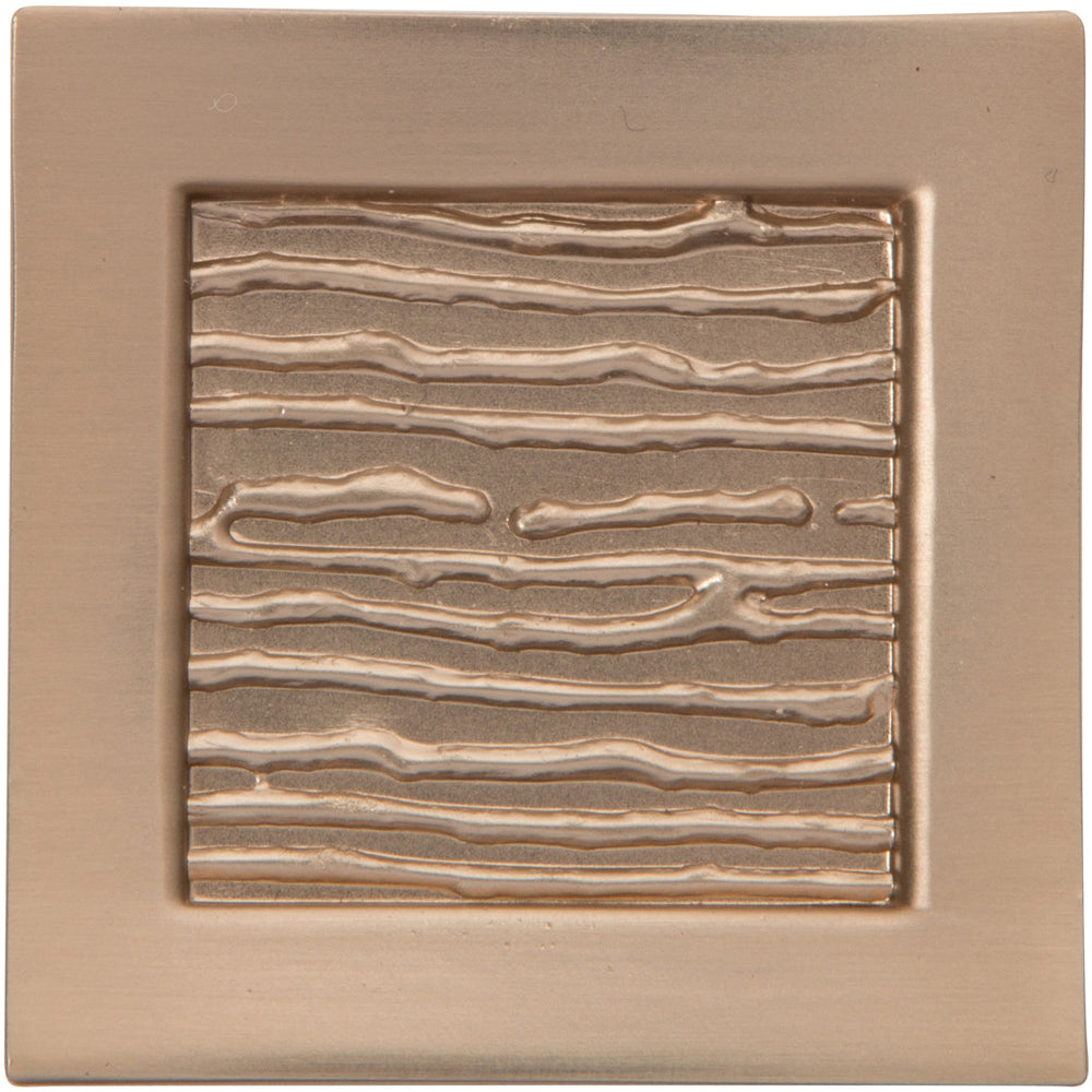 Bouton de forme carrée de style rustique