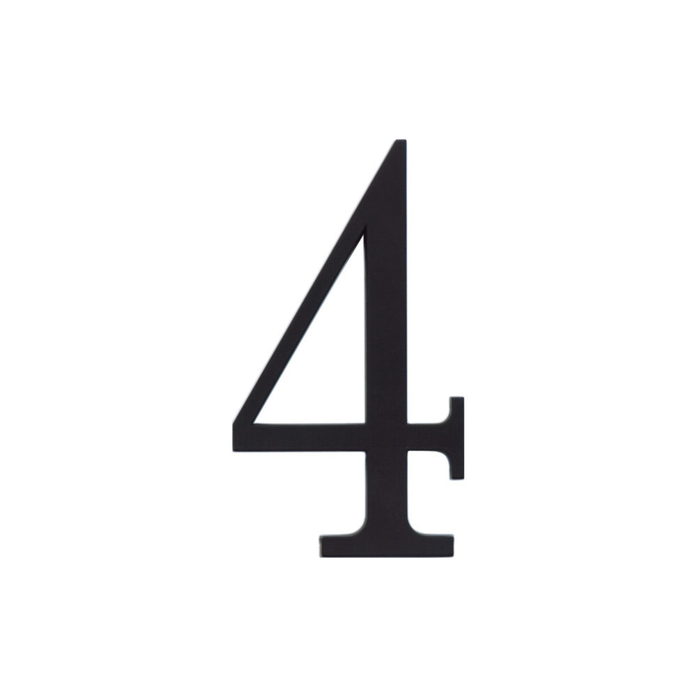 Traditionalist 6" H Floating Mount House Number 4