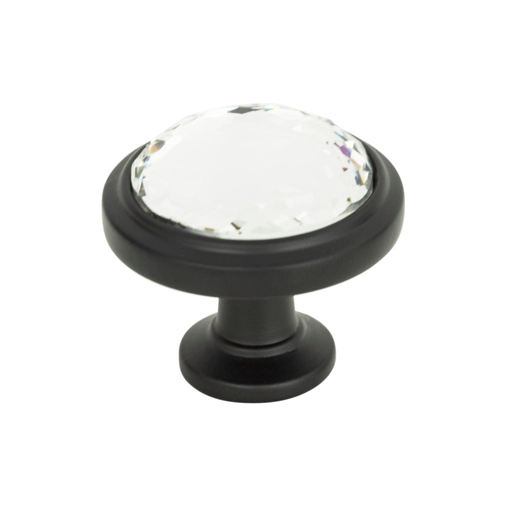 Bouton de porte rond en cristal Legacy