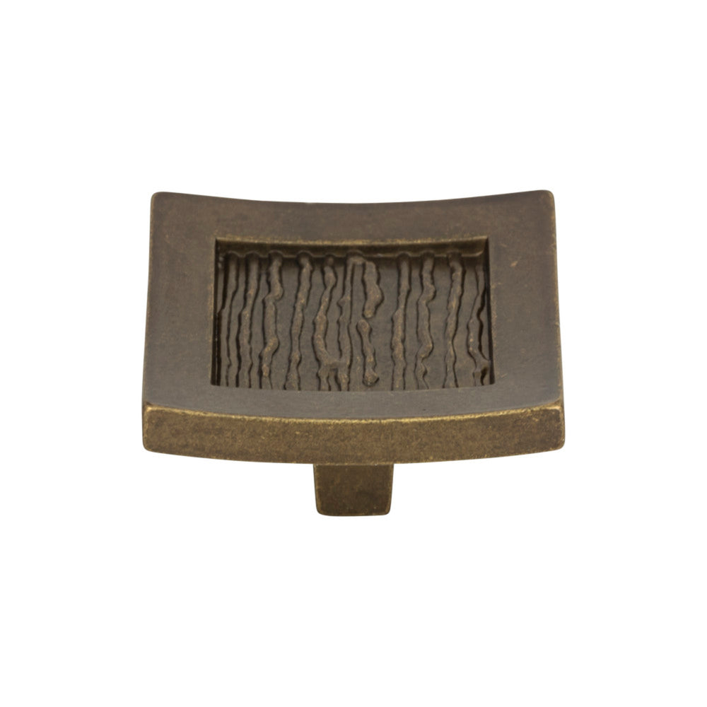 Bouton de forme carrée de style rustique