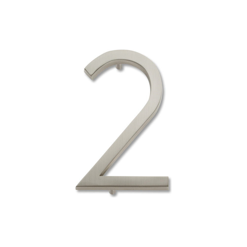 Modern Avalon 4-1/2" H House Number 2